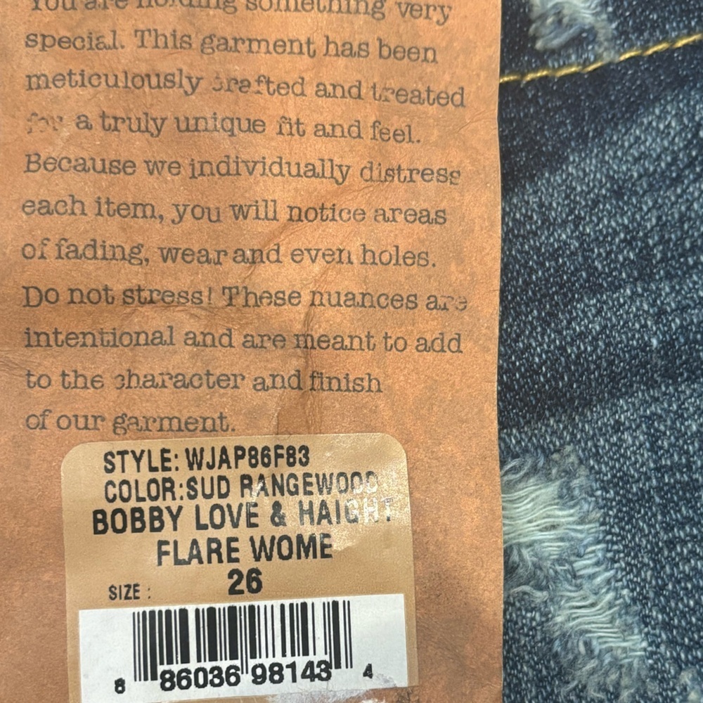 NWT True Religion Women's BOBBY LOVE & HAIGHT FLARE WOMENS Jeans- size 26 - Picture 4 of 7